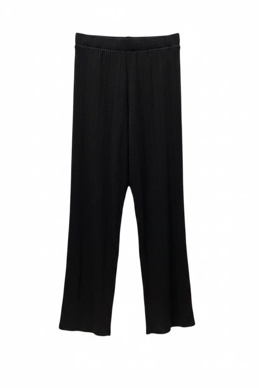 Comfort Code Women's Relaxed Rib Knit Pant Black - Regular